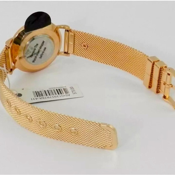 Adrienne Vittadini Diamond Dial White Marble Dial & Rose Gold Tone Watch - Picture 5 of 5